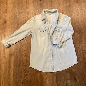 Light weight, light wash jacket